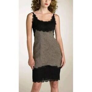 Diane Von Furstenberg Olivette Tweed and Lace Wool and‎ Silk Dress Size 0
